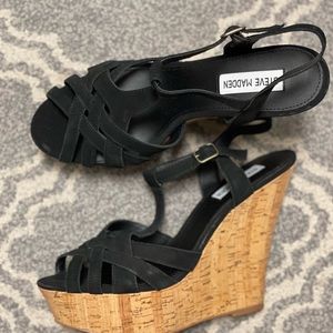 Black suede Steve Madden espadrilles black suede Steve Madden espadrilles